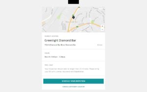 uber driver signup schedule your inspection page